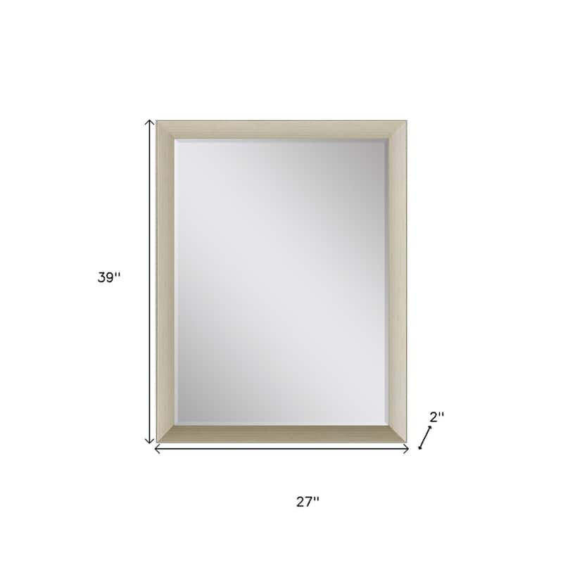 HomeRoots 39" Silver Accent Mirror - 27.00 in. x 39.00 in. x 2.00 in.