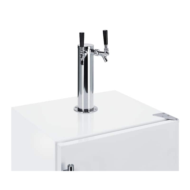 Summit SBC58BIADAWKDTWIN 24" Wide 5.5 Cu. Ft. Built-In Wine Double Tap