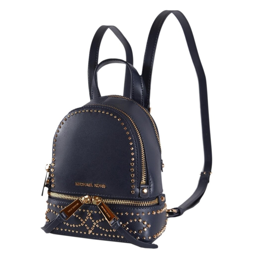 michael kors mini backpack blue