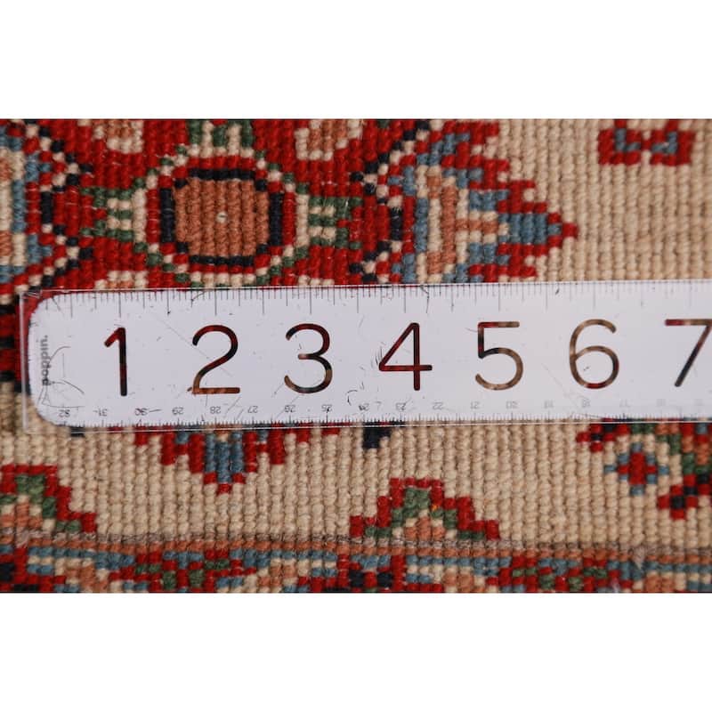 Geometric Kazak Oriental Foyer Rug Handmade Wool Carpet - 2'0"x 3'0"