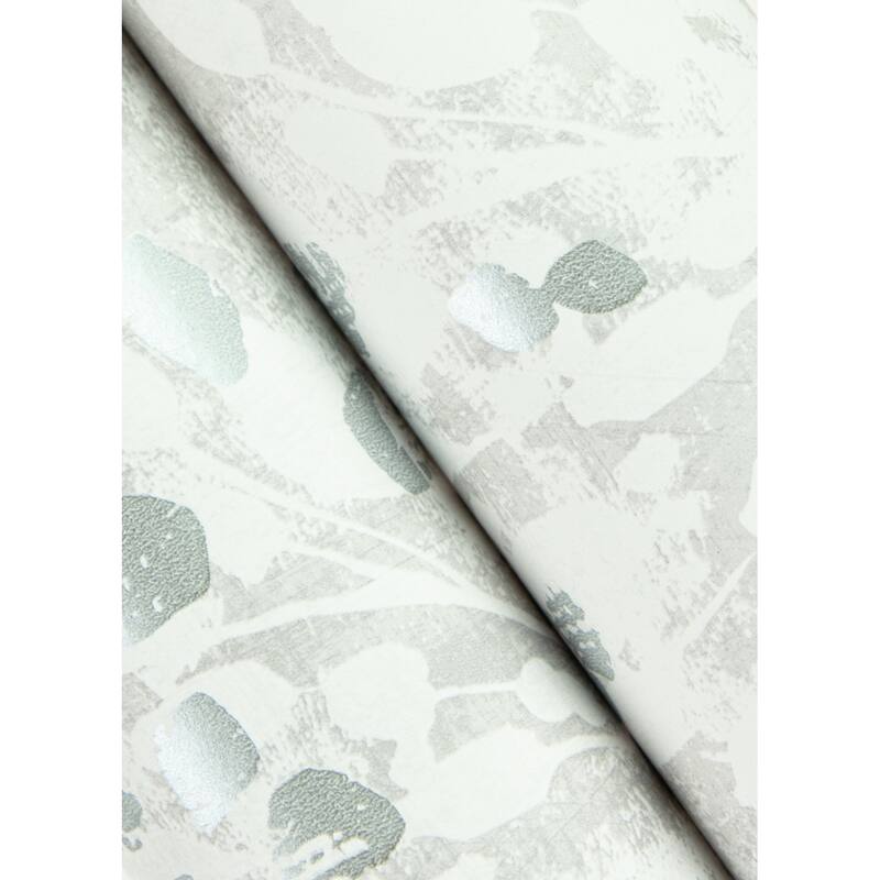 Advantage Dori Light Grey Painterly Floral Wallpaper