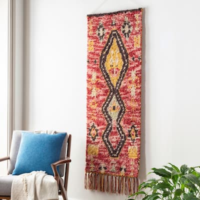 Asiya Handwoven High Pile Wool Wall Hanging - 63"H x 24"W