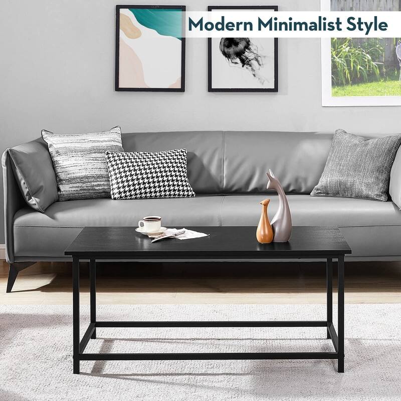 Marble Coffee Table Simple Modern Open Design