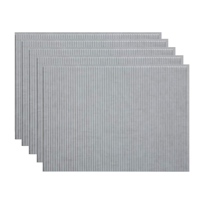 FASÄDE Rib Decorative Vinyl Backsplash Panel - 5 Pack - Cashmere