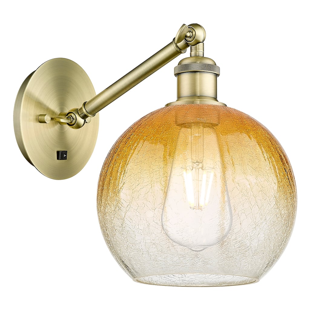 Innovations Lighting 317-1W-11-8 Brookhaven Globe Sconce Brookhaven