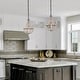 preview thumbnail 12 of 12, Farmhouse 1-Light Wood Beaded Mini Chandelier Boho Pendant for Kitchen Island - Dia. 10" x H 15"