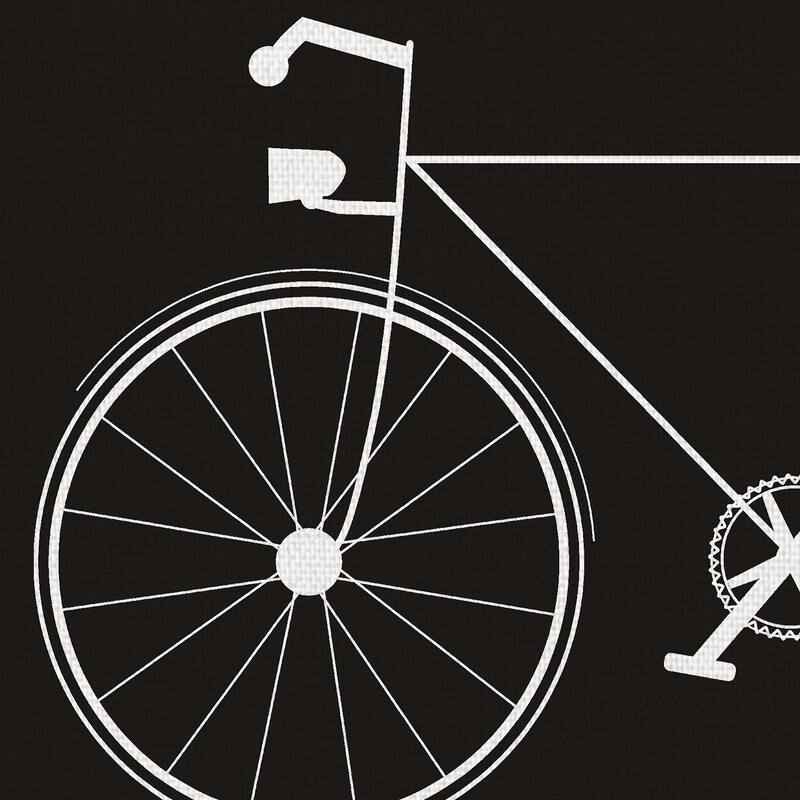 Two Bikes by Jan Weiss Canvas Art Print