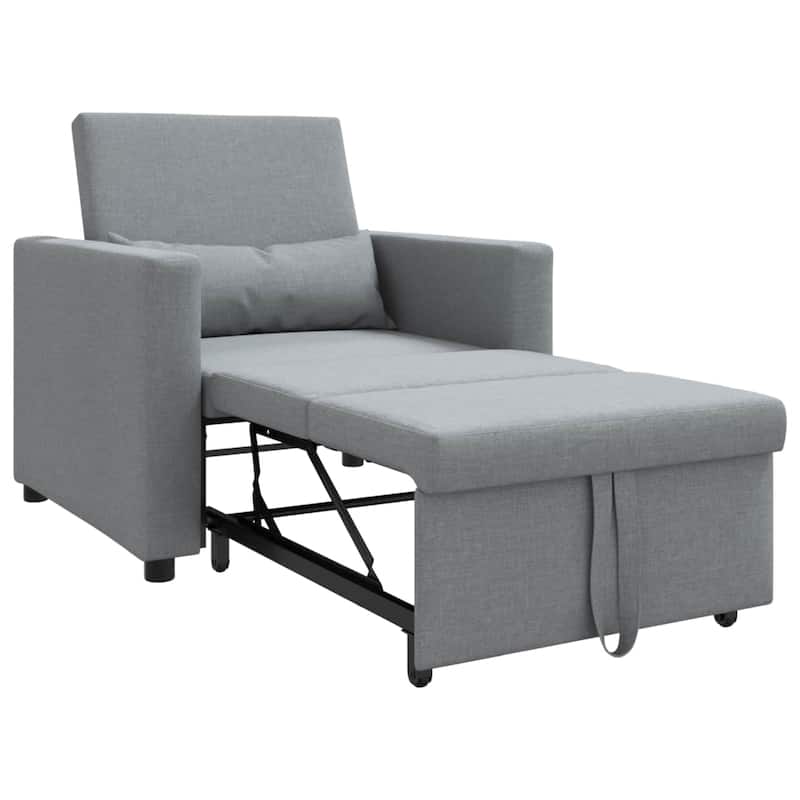vidaXL Pull out Sofa Bed Single 35.43 x 64.96 x 34.25 in