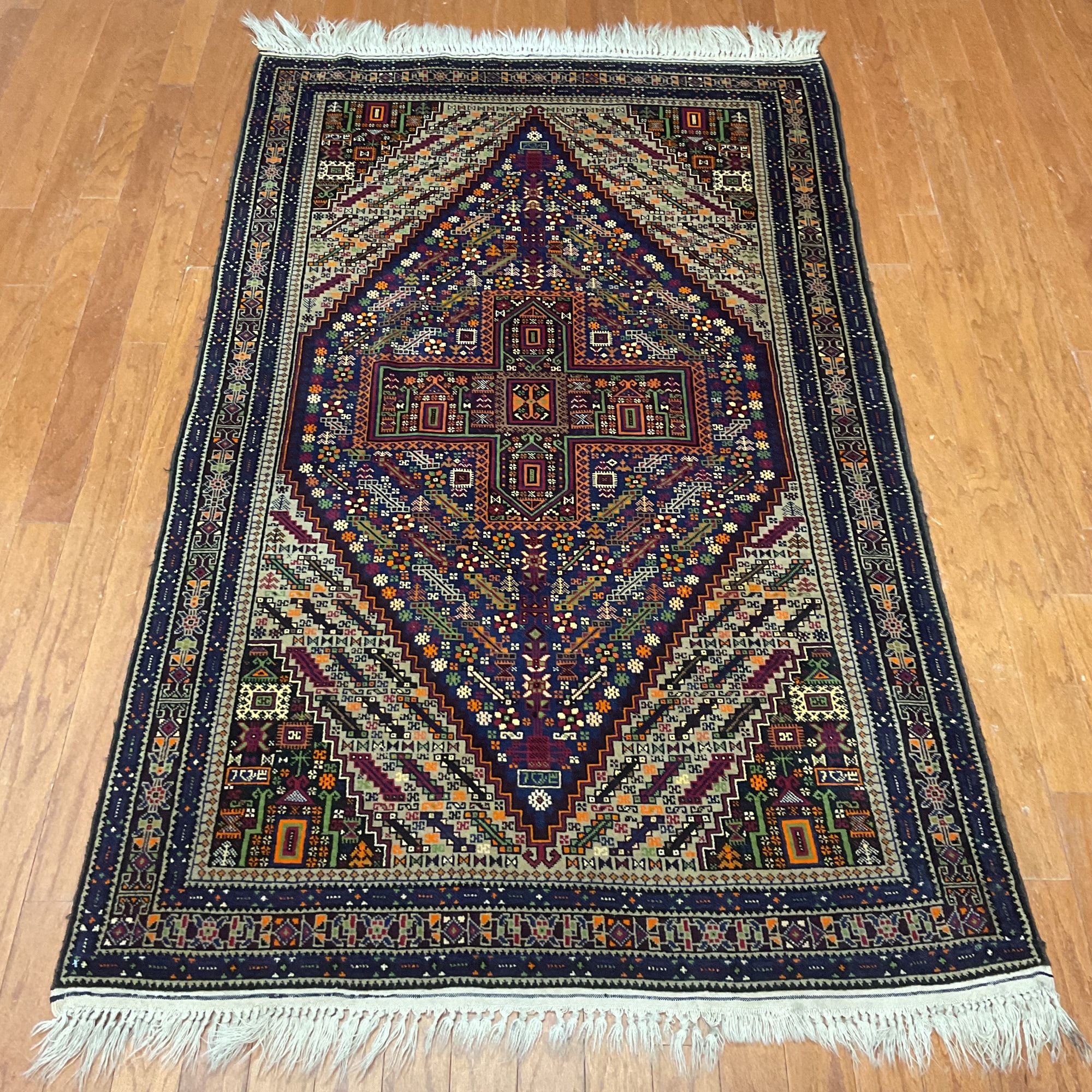 HERAT ORIENTAL Handmade Balouchi Wool Rug - 3'10" x 6'6"