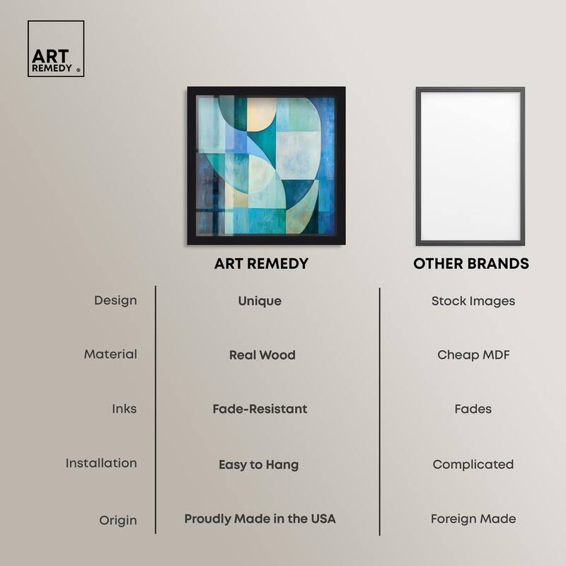 Color Blocks I Shadowbox by Art Remedy