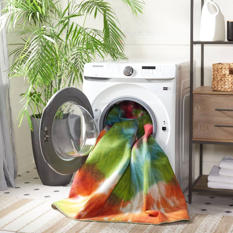 SAFAVIEH Paint Brush Machine Washable Slip Resistant Ameetha Rug