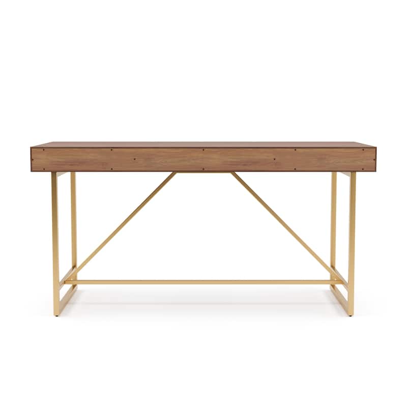 Vaiz Modern 60-inch Metal 3-Drawer Computer Desk with Drawers by Furniture of America