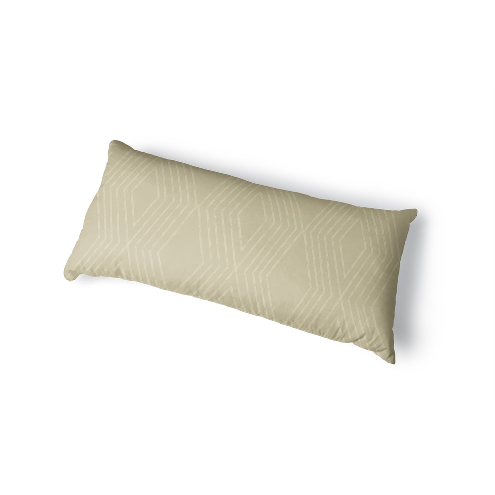 MAYA NATURAL Body Pillow By Kavka Designs - Beige, Tan