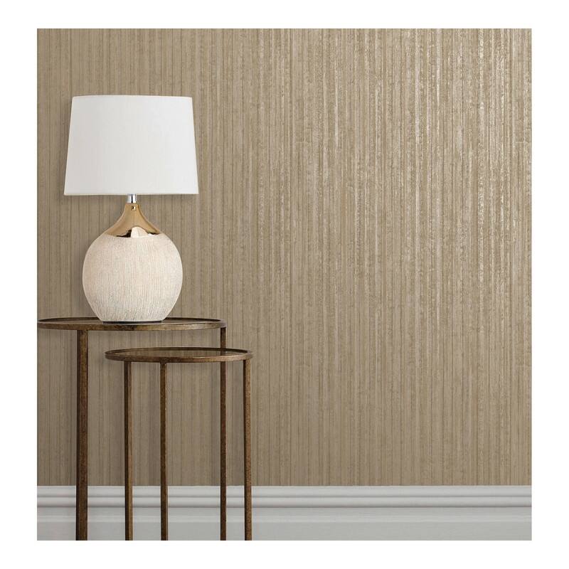 Fine Decor Bijou Brass Faux Metal Wallpaper - 20.5 x 396 x 0.025