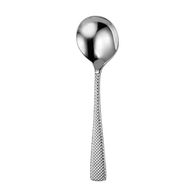 Oneida 18/10 Stainless Steel Jade Round Bowl Soup Spoons (Set of 12)