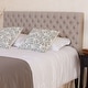 preview thumbnail 22 of 25, Jezebel Adjustable Diamond Tufted Headboard by Christopher Knight Home Light Beige