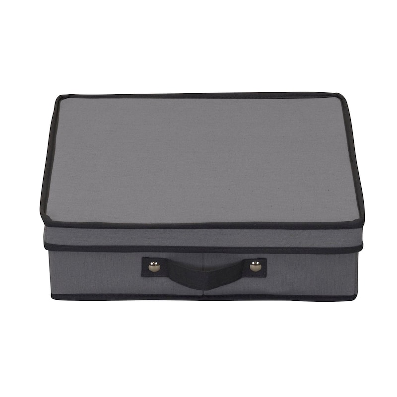 Household Essentials Charger Plate Storage Box - 14.5"L x 14.5"W x 4.0"H
