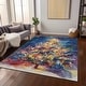 preview thumbnail 8 of 16, Machine Washable Indoor/ Outdoor Abstract Christmas Tree Chantille Rug