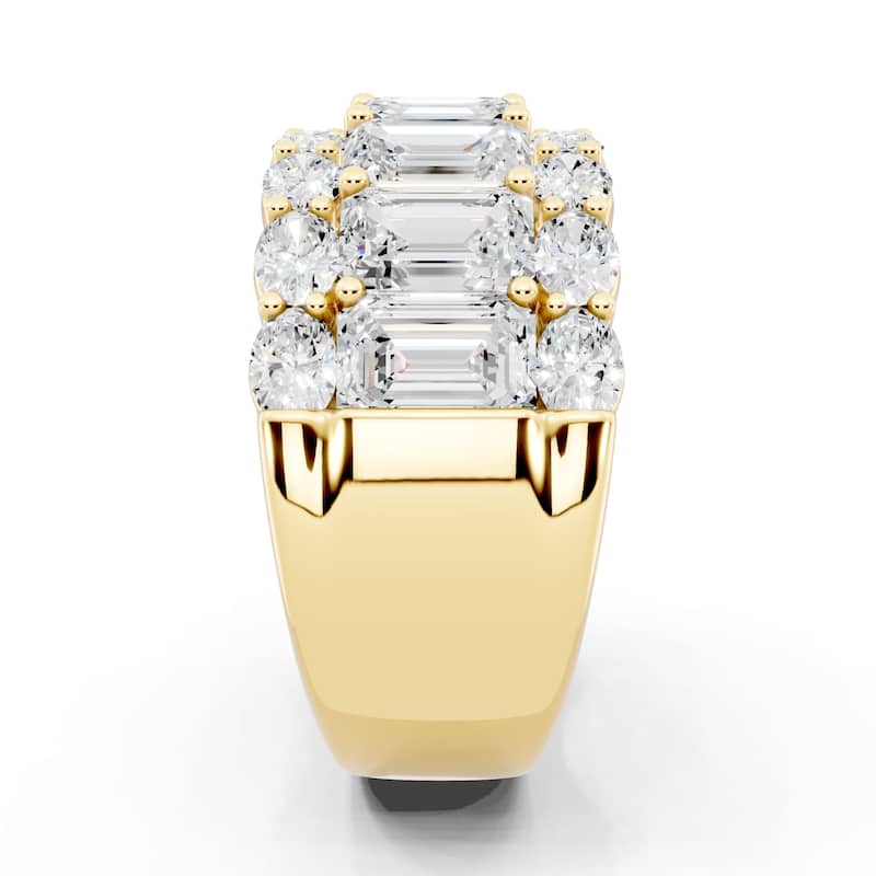 Auriya 14k Gold 5.00ctw Lab Grown Diamond Anniversary Ring (E-F VS)