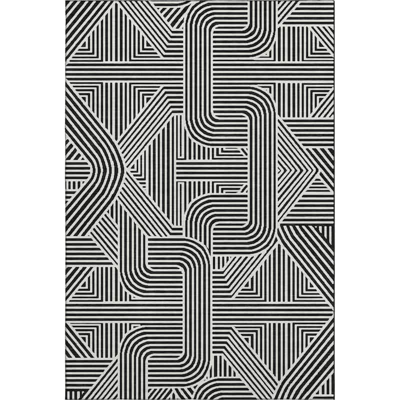 Premium Washable Super Soft Modern Geo Mayfield Rug