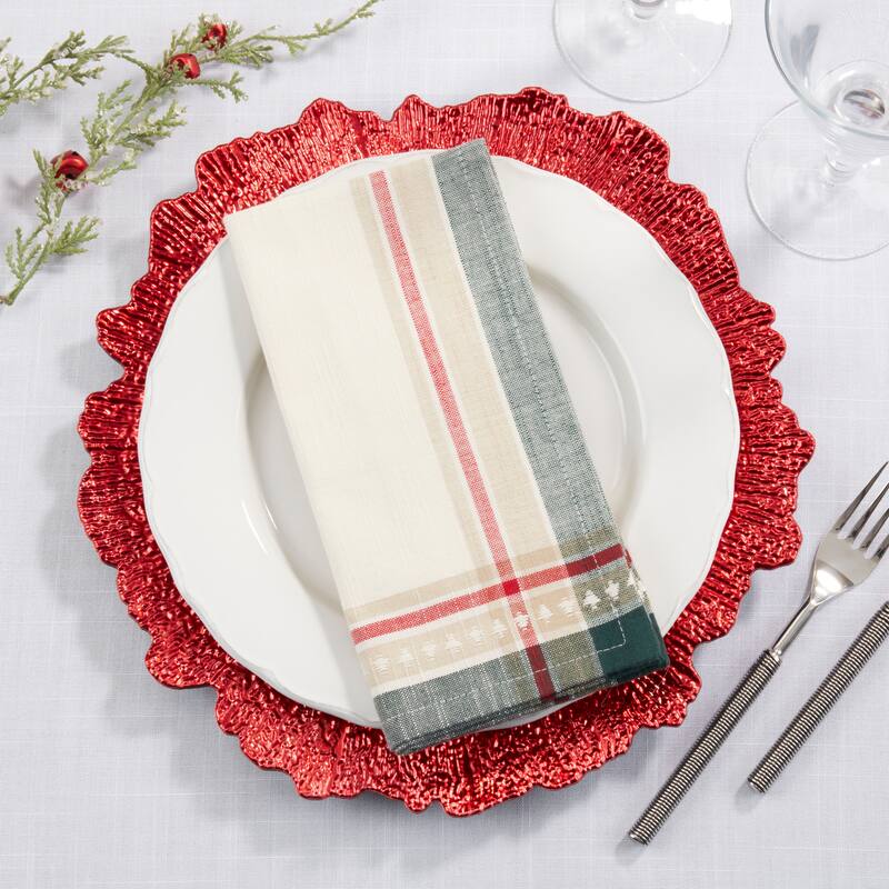 Merry Pines Dobby Napkin (Set of 4)