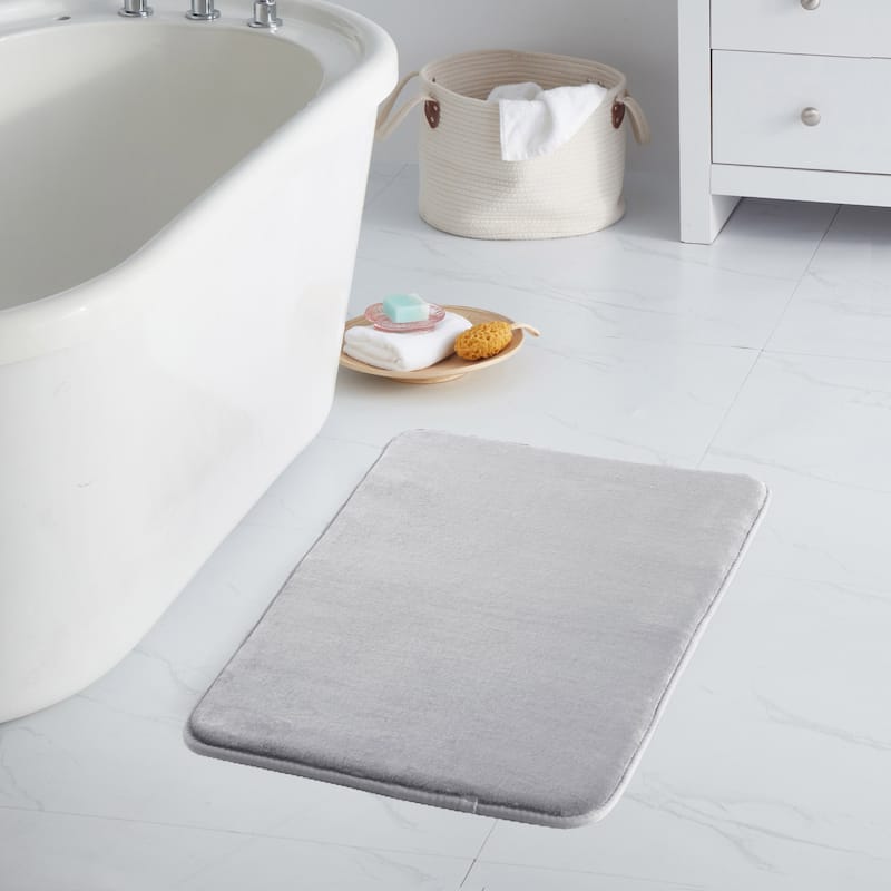 Sweet Home Collection Memory Foam No Slip Back Bath Mats