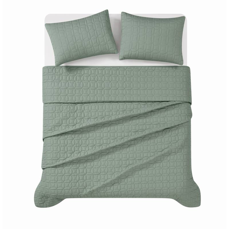 Cannon Geo Circle Solid Quilt Set