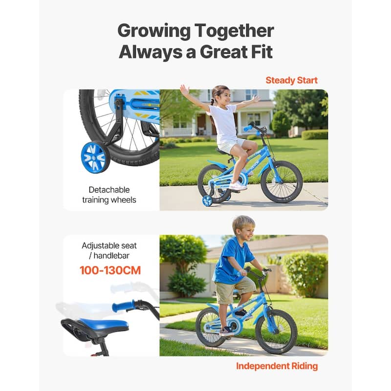 20-Inch BMX Style Kids Bicycle for Boys and Girls with Adjustable Seat