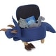 preview thumbnail 8 of 14, Critter Sitters 15-In. Seat Height Denim Blue Triceratops Dino Storage Ottoman, Furniture for Nursery, Bedroom, and Playroom