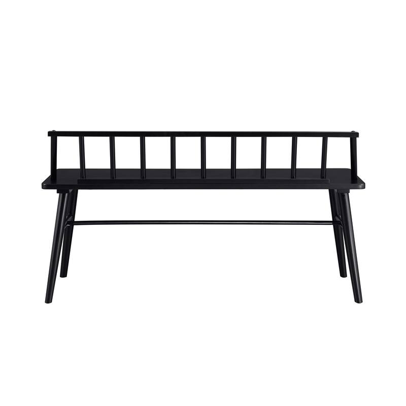Middlebrook Solid Wood Low-Back Spindle Entry Bench