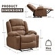 preview thumbnail 9 of 19, Widen Recliner Chair for Adults, Heavy Duty 350Lb Manual Large Lounge Chairs