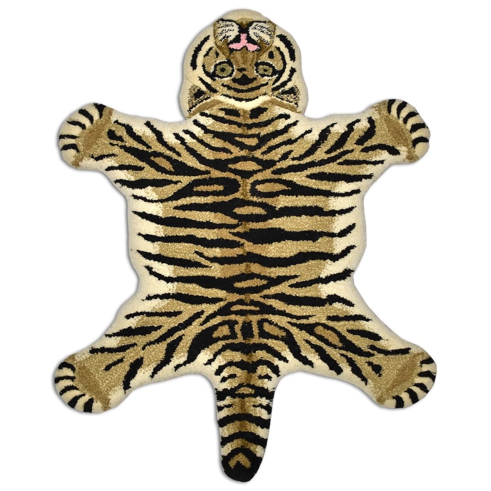 Fabstyles Animal Wool Printed Area Rag Rug Living Room, Hallway