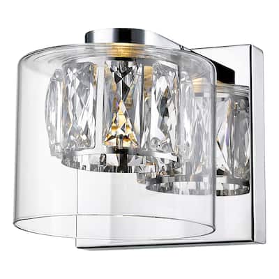 Access Lighting Private Collection - Crystal Vanity - Mirrored Stainless Steel Finish