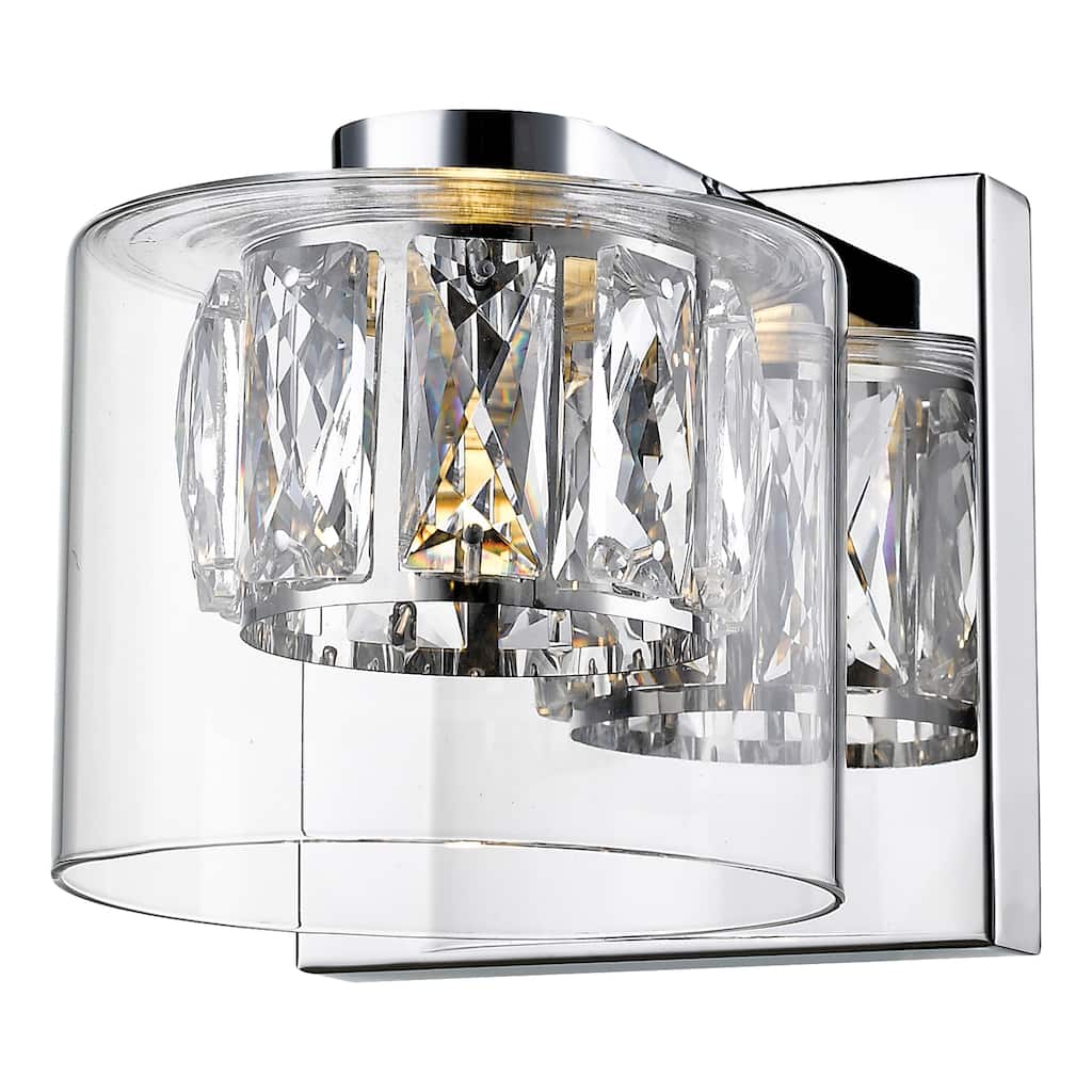 Access Lighting Private Collection - Crystal Vanity - Mirrored Stainless Steel Finish