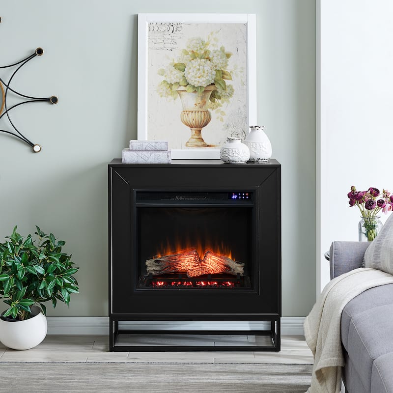 SEI Furniture Frescan Contemporary Electric Fireplace.