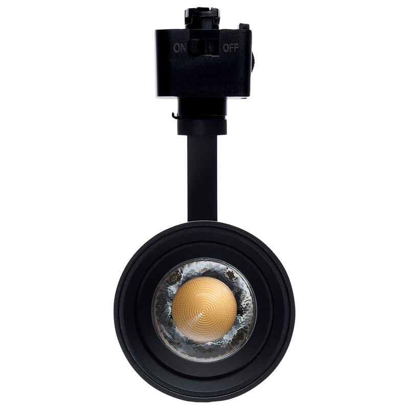 15W LED Track Head J-Style 20 to 50 Degree Adjustable Beam Spread CCT Selectable Matte Black - Matte Black