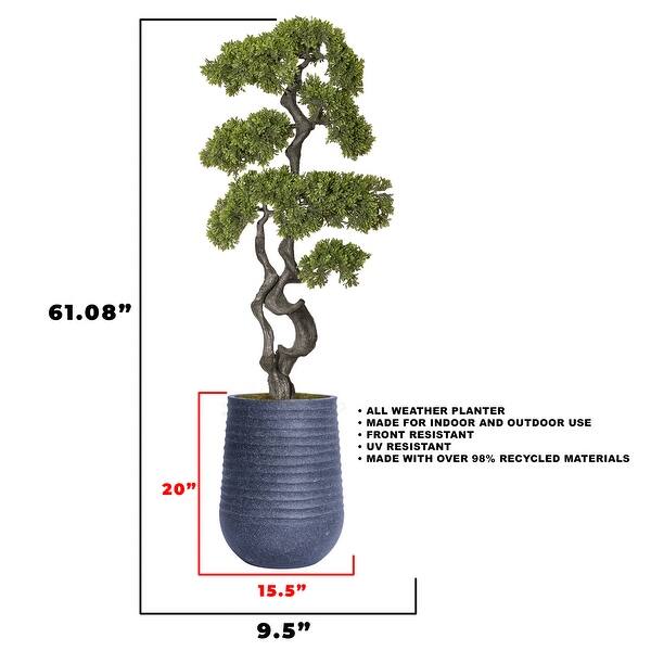 Vintage Home Artificial Faux Bonsai Tree 61 In. High Fake Plant - Green -  Bed Bath & Beyond - 39216791