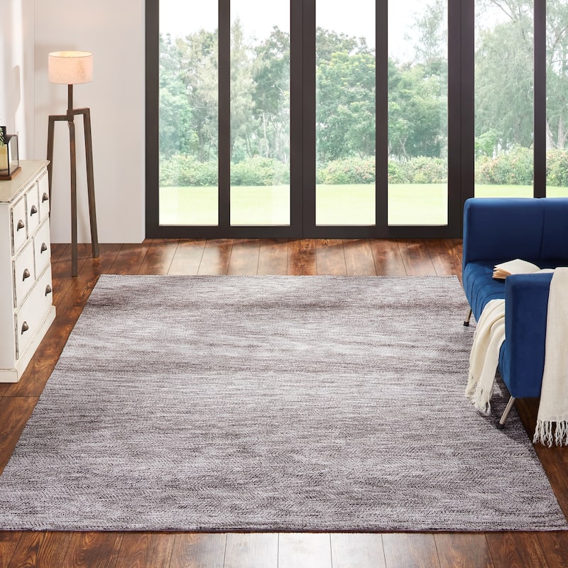 Heathered Abstract Area Rug - 5'6" X 8'6" - Cinder Grey