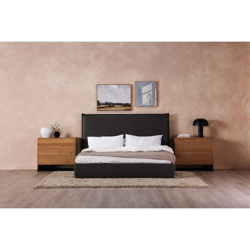 Aurelle Home Modern Upholstered Platform Bed