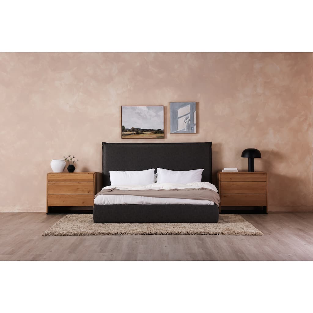 Aurelle Home Modern Upholstered Platform Bed