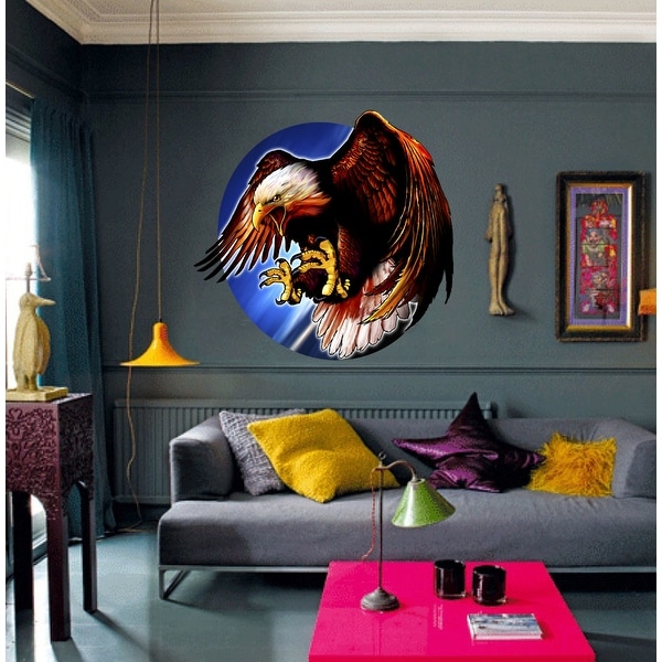Bald Eagle Wall Decal, Eagle Sticker, Eagle wall art, Eagle Decoration. Opens flyout.