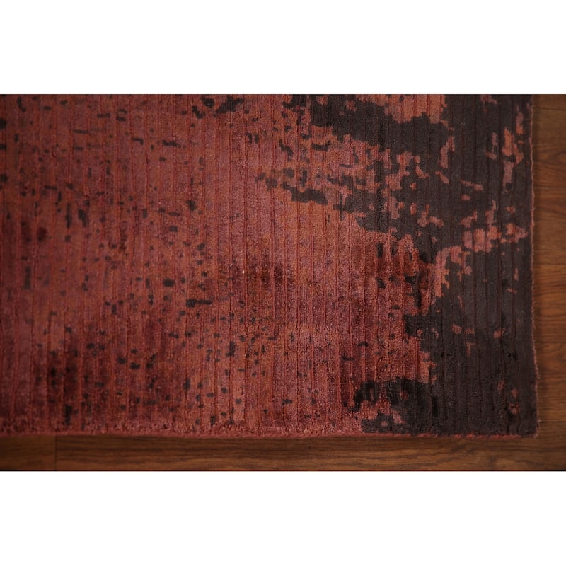 Modern Abstract Indian Area Rug Handmade Wool Carpet - 5'3"x 7'8"
