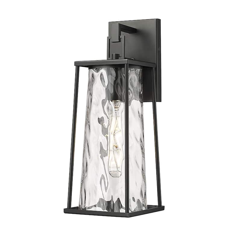 Millennium Lighting Dutton 1 Light Outdoor Wall Sconce in Powder Coat Black