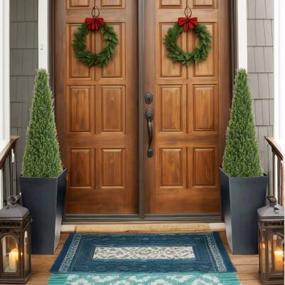 GDFStudio - Valemont 4FT Conical Topiary Cedar Trees Artificial Evergreen Shrubs with UV Resistant Finish