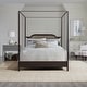 preview thumbnail 5 of 25, Hillsdale Furniture Melanie Wood and Metal Canopy Bed, Oiled Bronze Oiled Bronze - Queen
