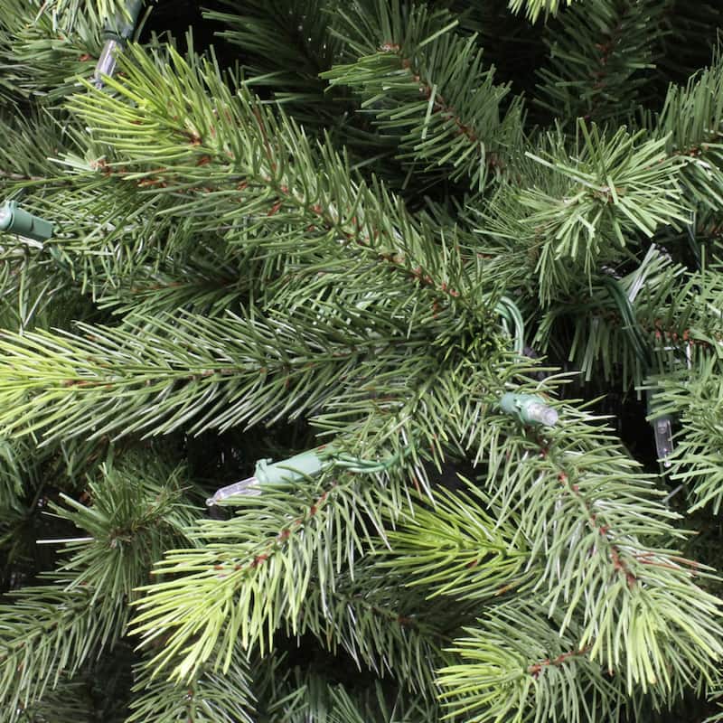 7.5' x 30" Slim Northern Fir Artificial Christmas Tree Clear Lights - 7.5 Foot