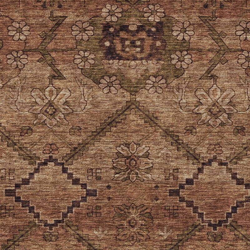HomeRoots Floral Transitional Rectangle Outdoor Rug
