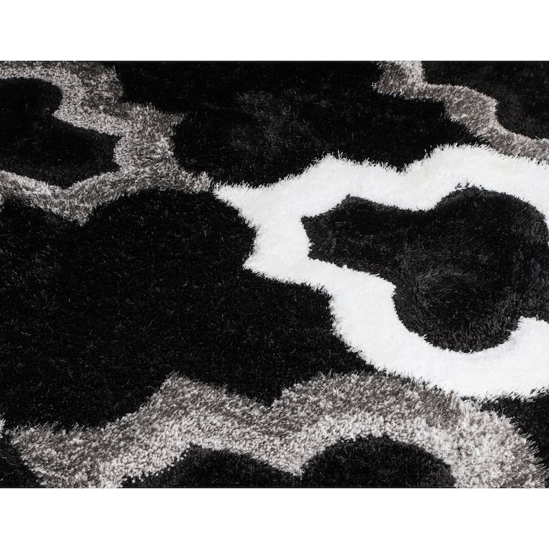 Santorini Collection Geometric Area Rug