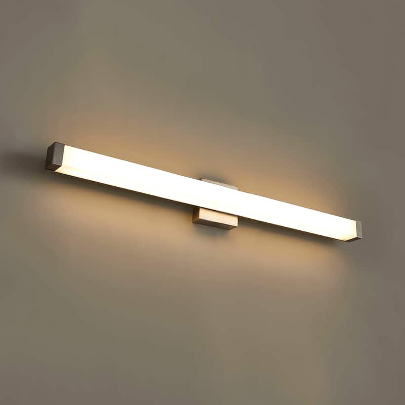 38 INCH Acrylic shade Bathroom vanity light Brush Nickel - Brush Nickel