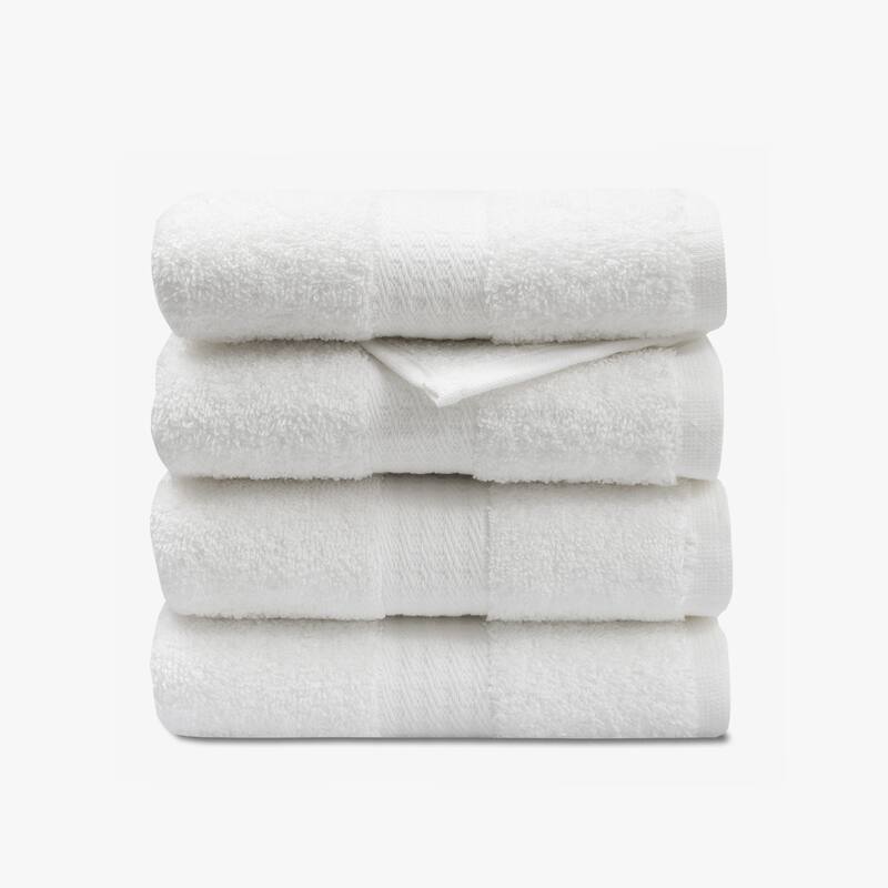 True Classic Towels - 4 Hand Towels - White